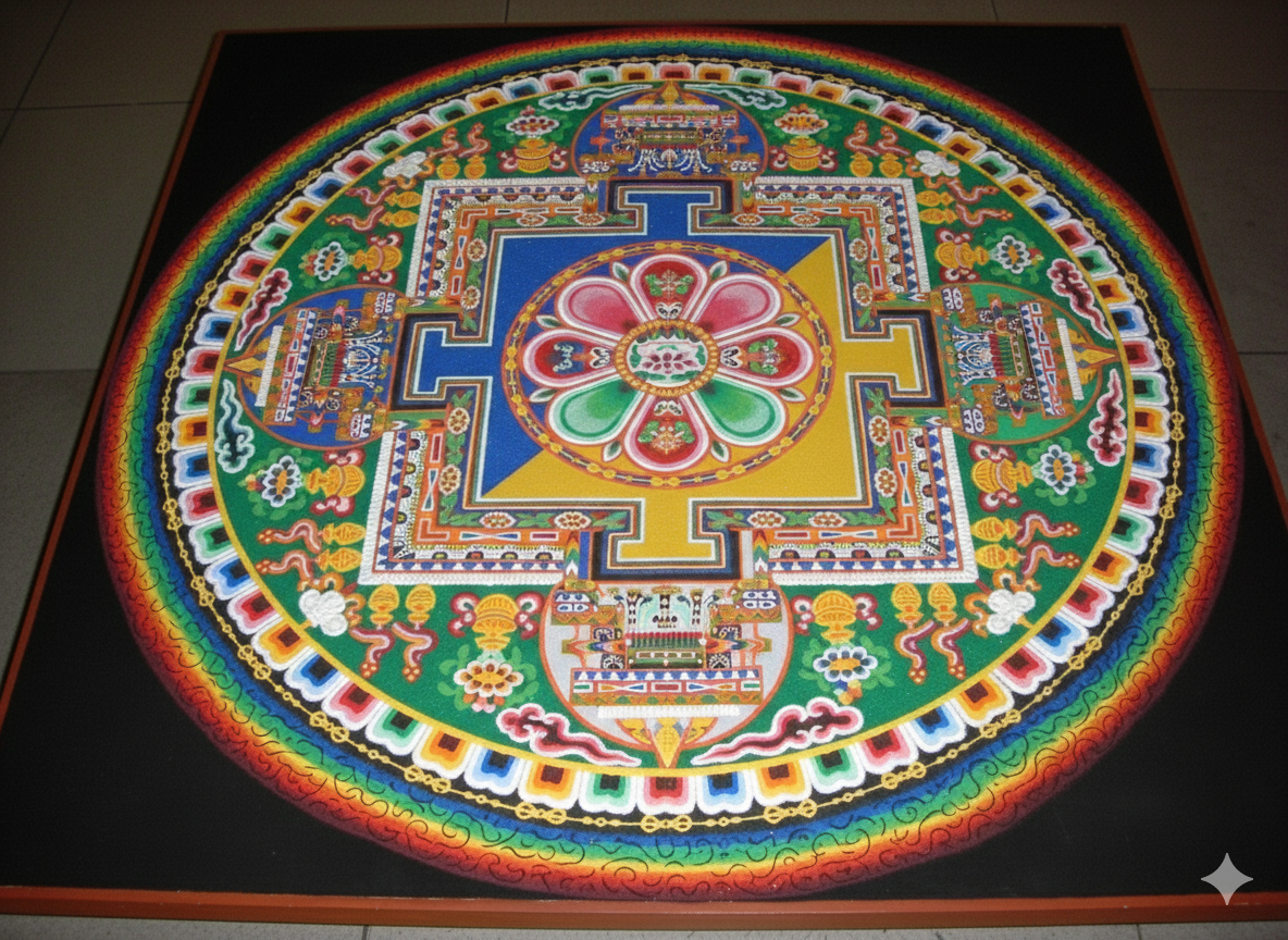 Tibetan sand mandala