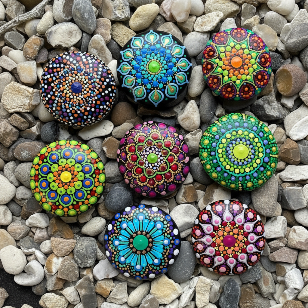 Painted mandala